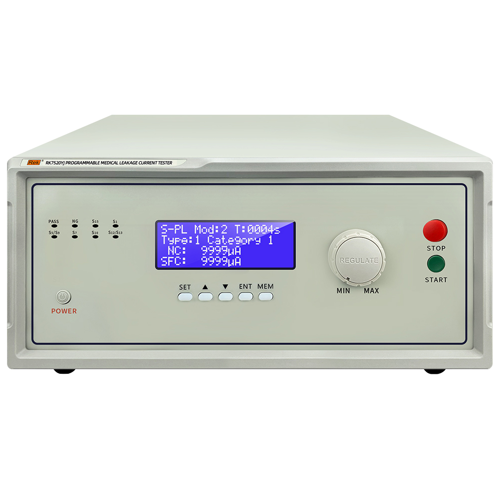 RK7505YJ/RK7510YJ/RK7520YJ/RK7530YJ/RK7550YJ程控醫用泄漏電流測試儀（符合計量檢定規程：JJG1188-2022）