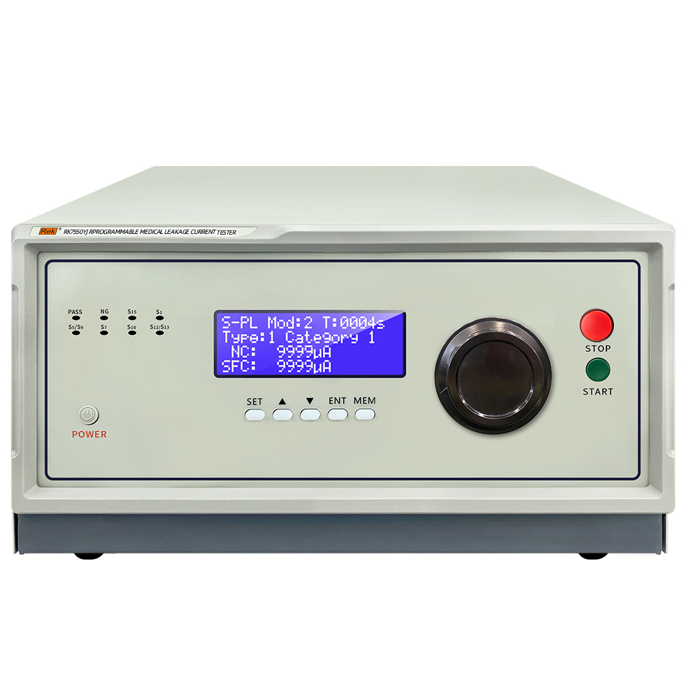 RK7505YJ/RK7510YJ/RK7520YJ/RK7530YJ/RK7550YJ程控醫用泄漏電流測試儀（符合計量檢定規程：JJG1188-2022）